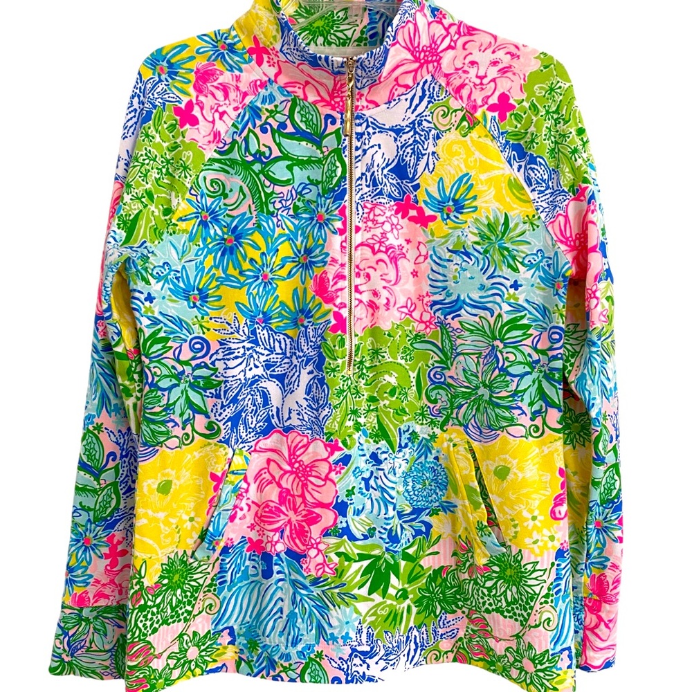 Lilly Pulitzer like new half zip long sleeve pullover size medium